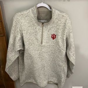 Tan Indiana Hoosiers Quarter Zip